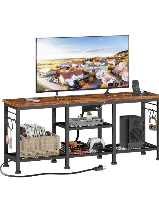 TV Stand With Power Outlets 