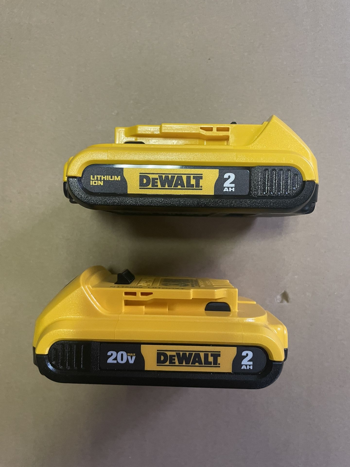 DEWALT 20V MAX Compact Lithium-Ion 2.0Ah Battery Pack (2 Pack)