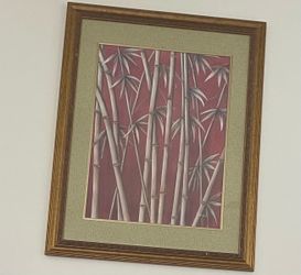 Framed Bamboo Wall Art