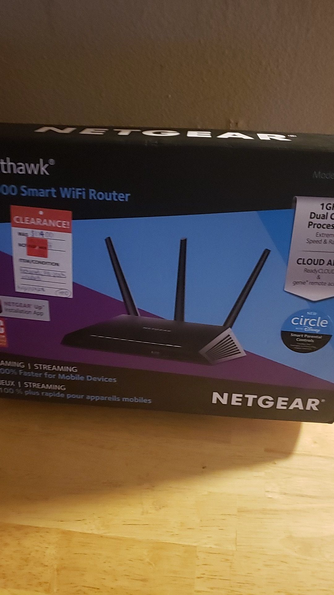 NETGEAR Nighthawk AC1900 Smart wifi router