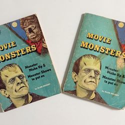 Vintage Movie Monsters By Alan Ormsby (1975) Softcover Paperback (Lot of 2)