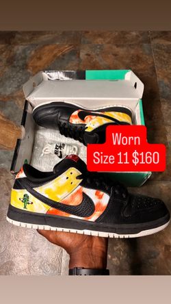 Size 11 “Black Tie Dye Raygun” Nike SB Dunk Low