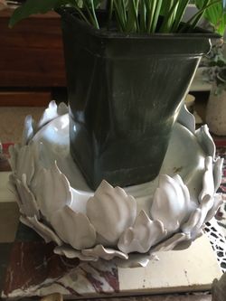 Ceramic Flower Candle Holder