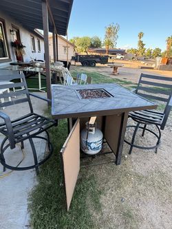 Outdoor Propane Fire Pit Table