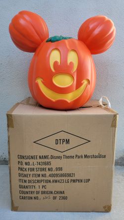 Giant Mickey Mouse Light Up Jack-O-Lantern