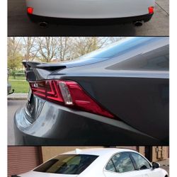 Cuztom Tuning F Sport Style Painted Gloss Black Trunk Spoiler Wing Compatible with for 2014-2018 Lexus IS200t IS250 IS350