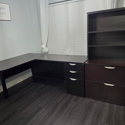 4 Piece L Shaped Sectional Desk