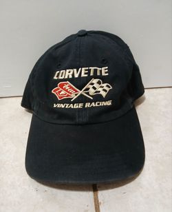 Adult Corevette Vintage Racing cap.  One size fits all.  Adjustable back strap.     $5