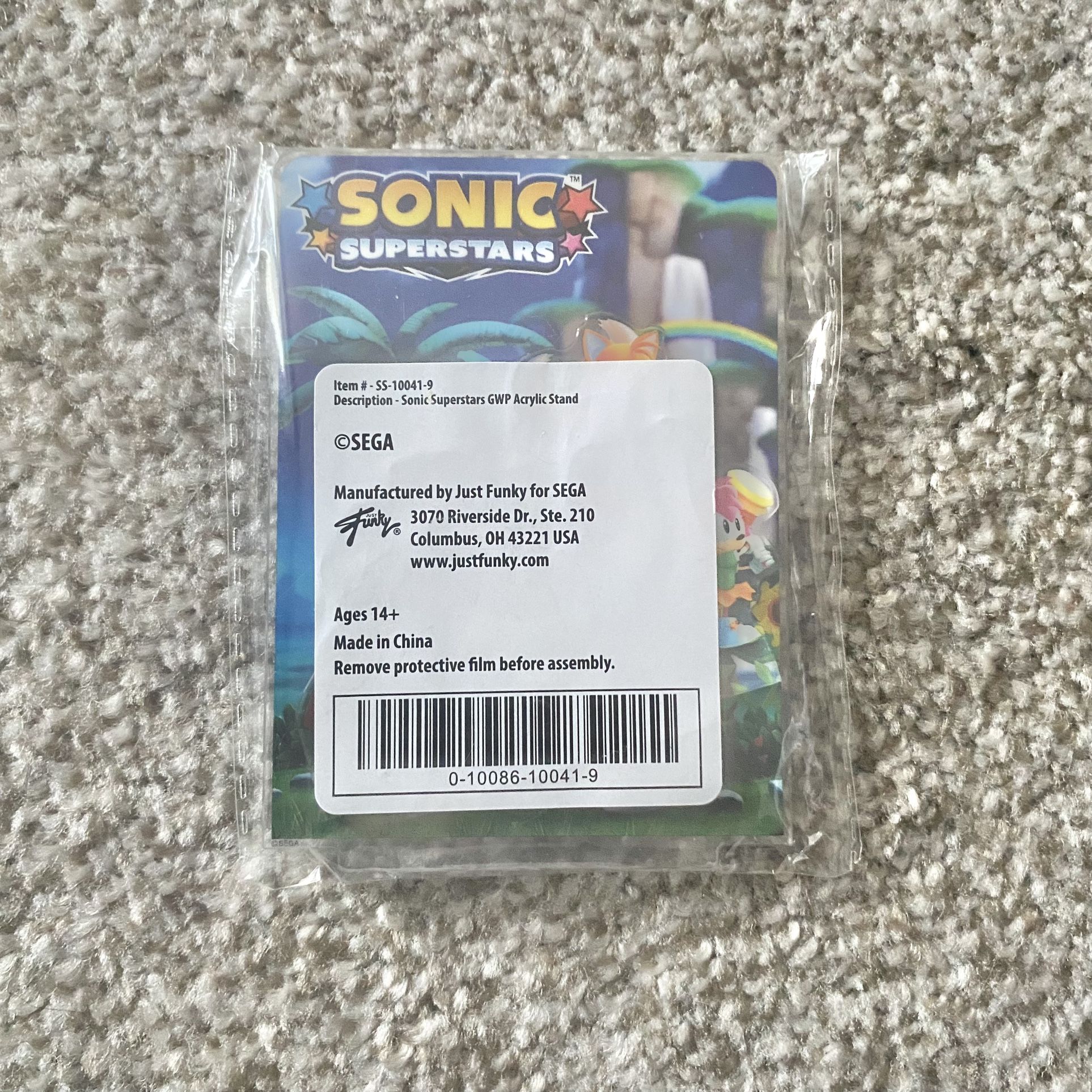 Sonic Superstars Acrylic Display Stand Preorder Bonus BRAND NEW SEALED