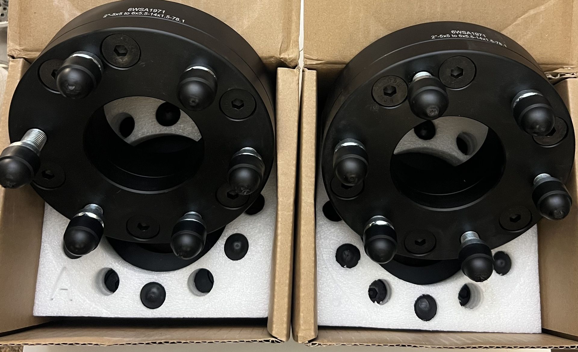5x5 to 6x5.5 Wheel Adapters 2 inch