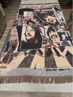 The Beatles Anthology woven throw blanket