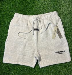 Light oatmeal essentials fear of god shorts