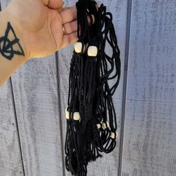Large Macrame Plant Hanger - Black 