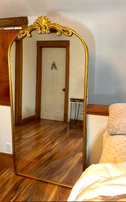 Large Gold Ornate Arch Floor Mirror – Anthropologie Primrose Inspired ✨FREE DROP OFF✨