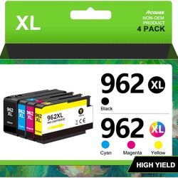 962XL 962 XL Ink Cartridges for HP Printers Replacement for HP 962XL Ink Cartridges Combo Pack HP962 Work for HP Officejet Pro 9010 Ink Cartridges 901