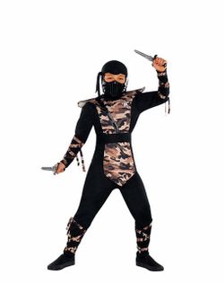 Boys Combat Ninja Costume - Large (12-14)