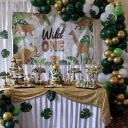 Candy Table Set Ups For All occasions  With Balloon Garland 