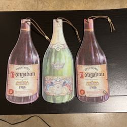 Vintage Wine Bottle Hanging Decor