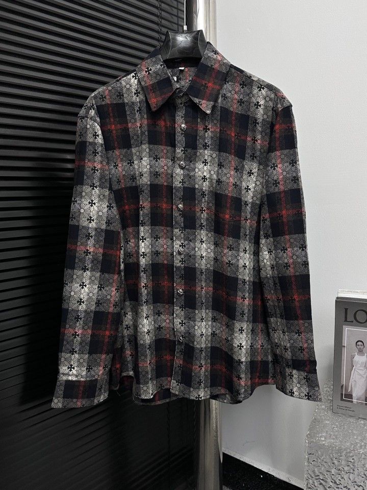 Chrome Hearts Cross Plaid Shirt