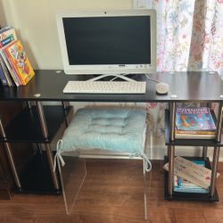 Kids Small No Tools Needed Desk Black