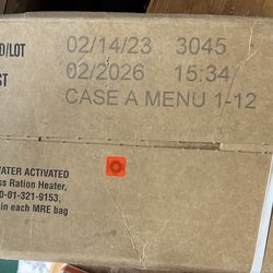 Full case MRE’s case A menu 1-12