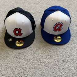 Atlanta Braves New Era 59Fifty MLB Fitted Hats NWT