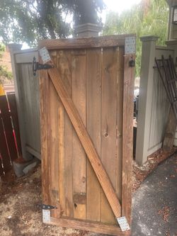 Cedar Fence Gate Panels
