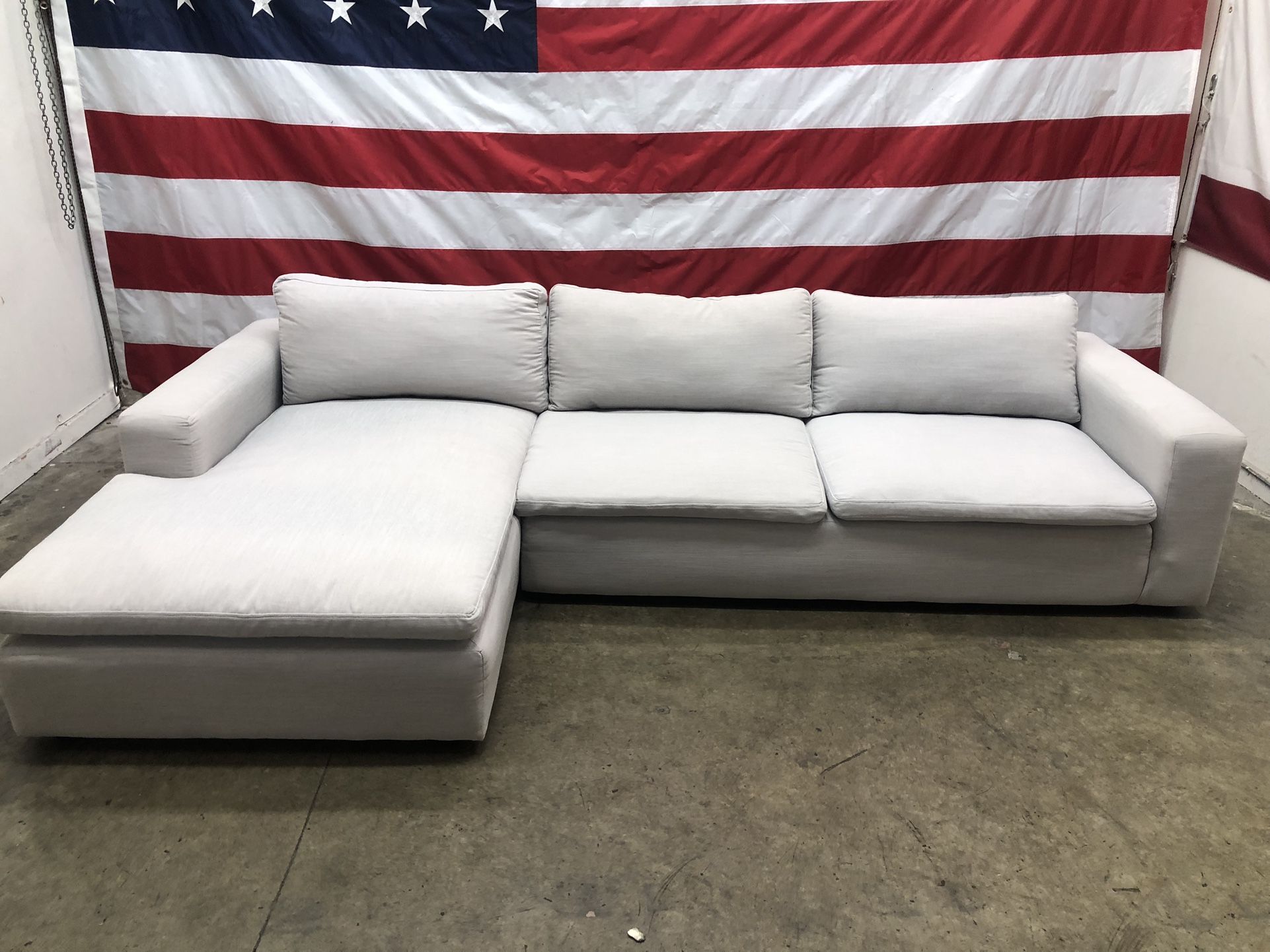 Free Delivery - Living Spaces 2 Piece Sectional couch