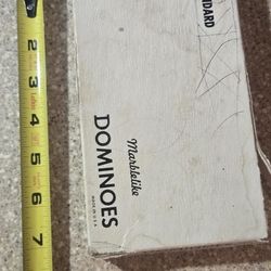 Marble Like Vtg Set Of Puremco No 616 Standard Dominoes