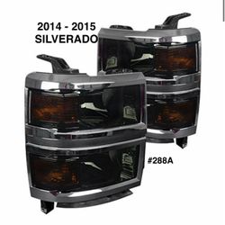 2014 To 2015 Silverado Chrome/Smoke Headlights