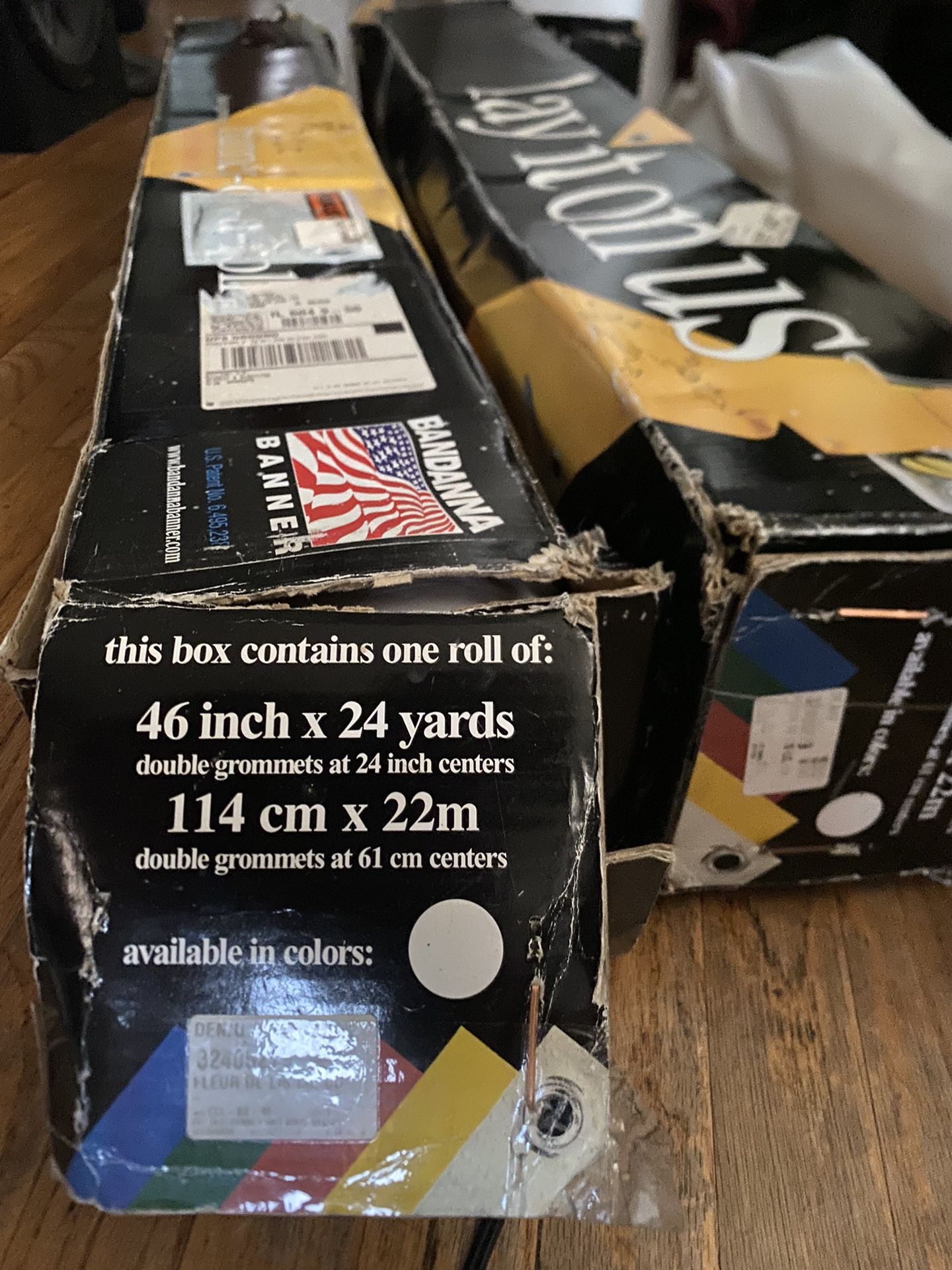 Bandana Banner Roll 46” x 24 Yards White 