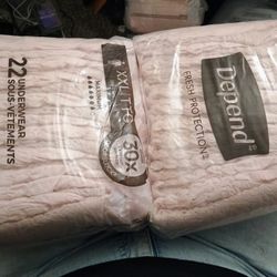 Women's Depends Un Opened