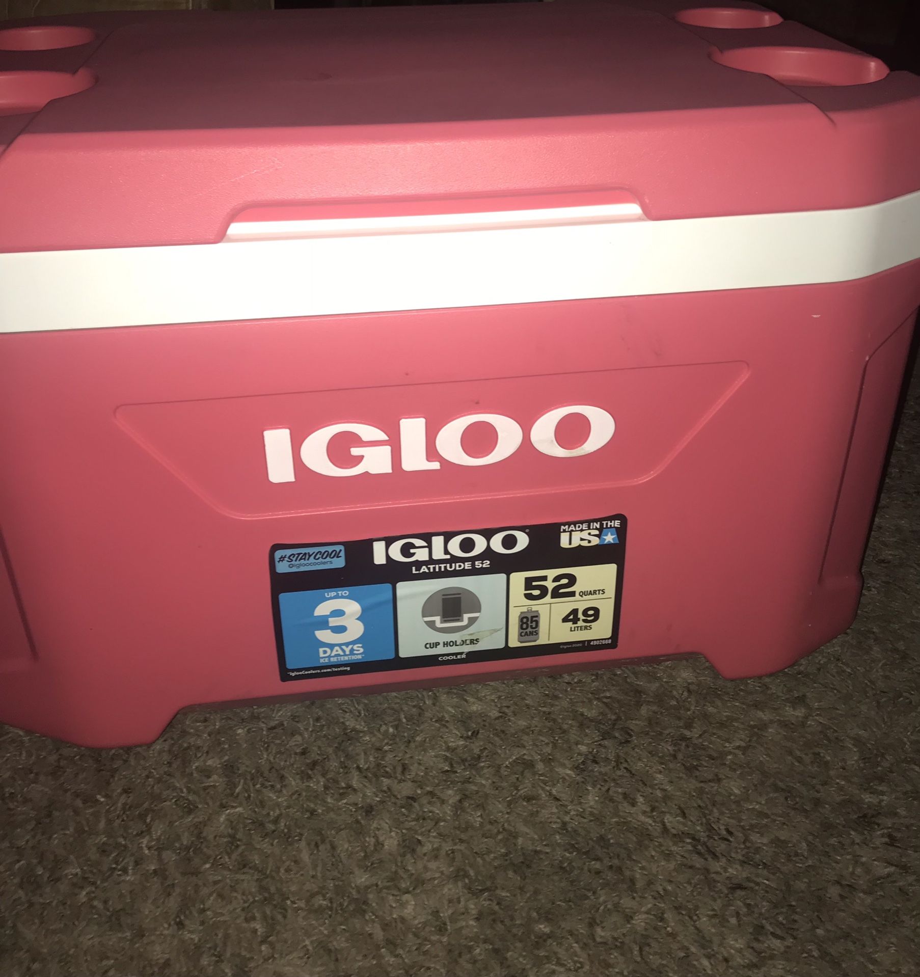 Pink Large Ice Chest 