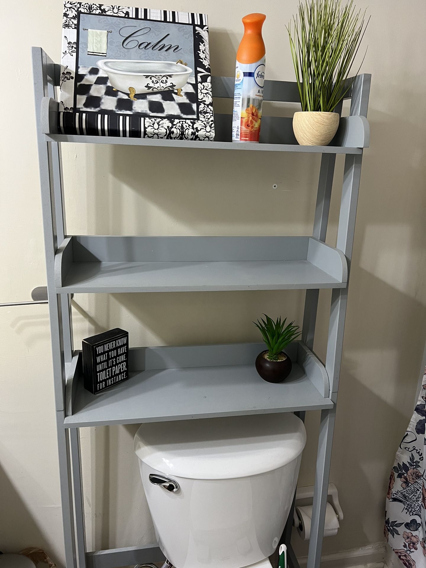 Grey Bathroom Shelf/Storage 