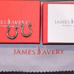 James Avery Scroll Hoops