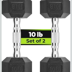 Hex Dumbbell Set 10 Lb