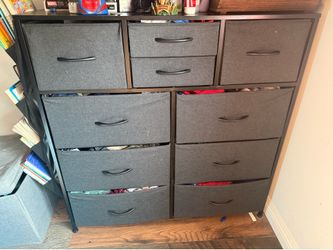10 drawer fabric dresser