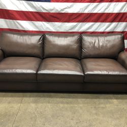 Free Delivery - Pottery Barn Turner Leather 9 Ft Sofa Couch