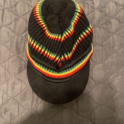 Rasta Visor Hat Beanie