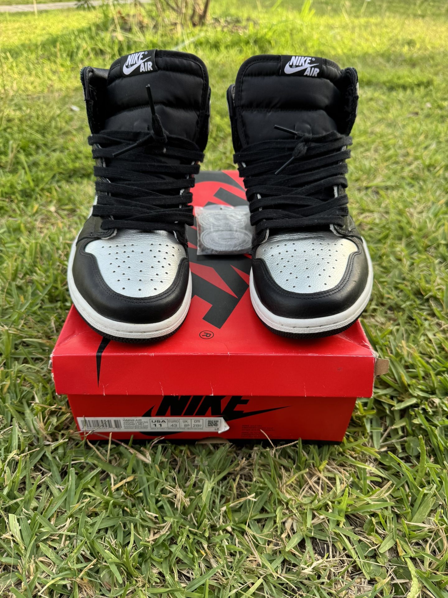 Silver Toe Jordan 1