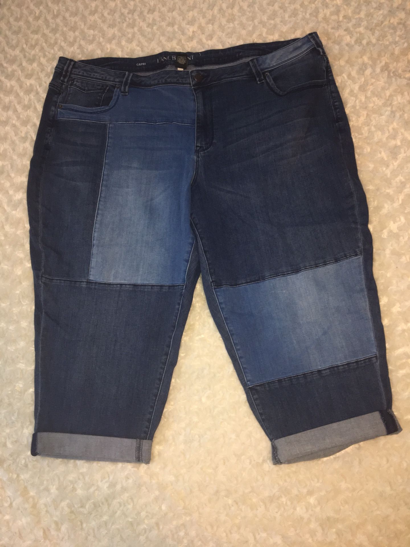 Lane Bryant Sz 26 Denim Capris NEW