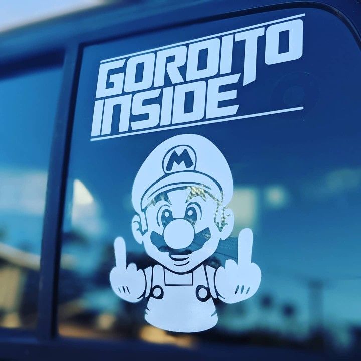 Mario Decal Any Color And Sizes