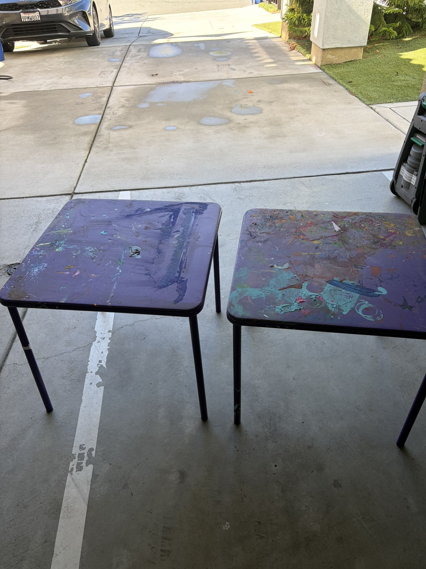 Kids Folding Paint Tables