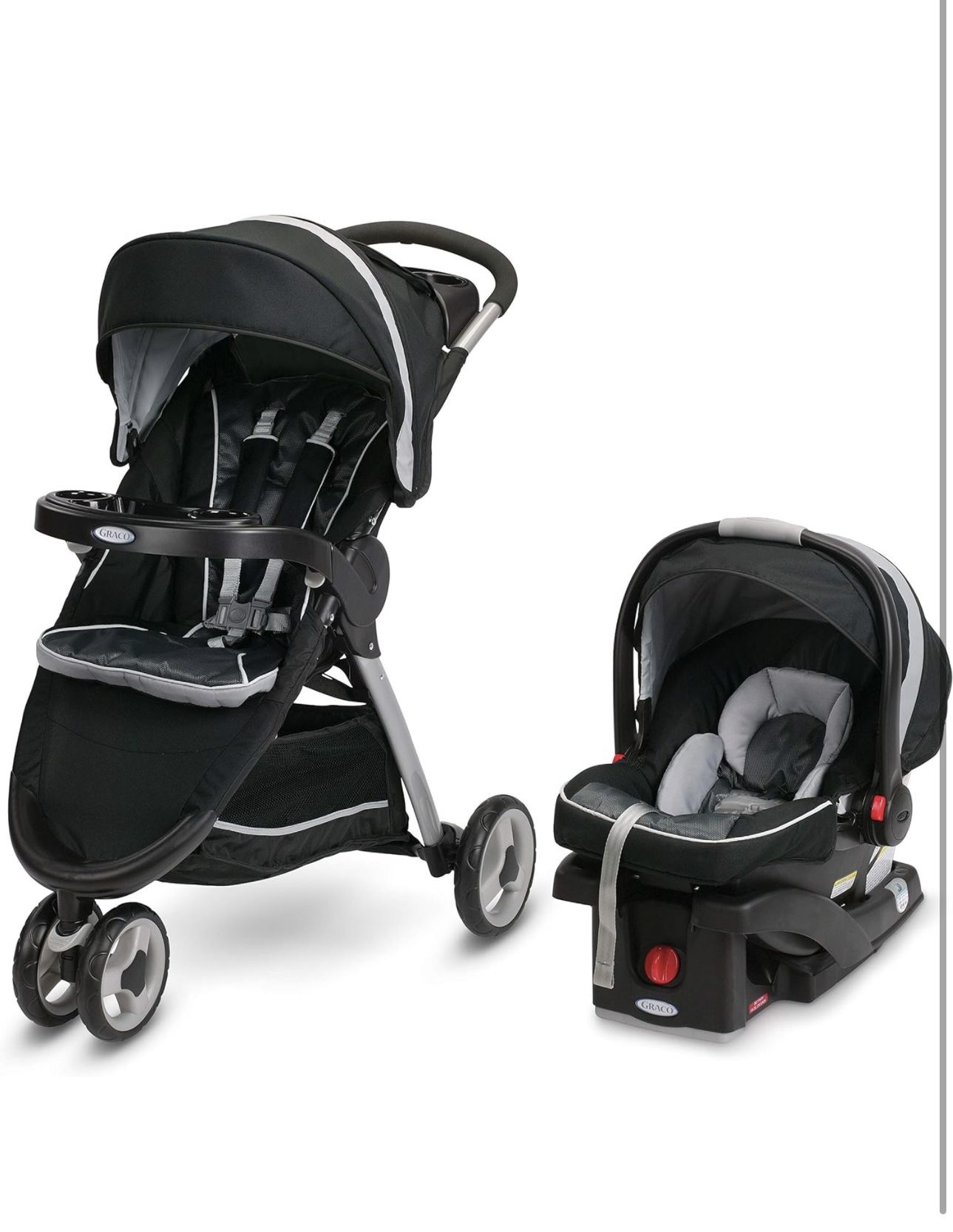 GRACO 3 Wheel Stroller And Car Seat