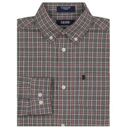 Boys IZOD Printed Long Sleeve Stretch Button Up Shirt