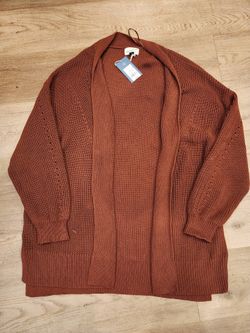 Brand New Brown Cardigan Womens 