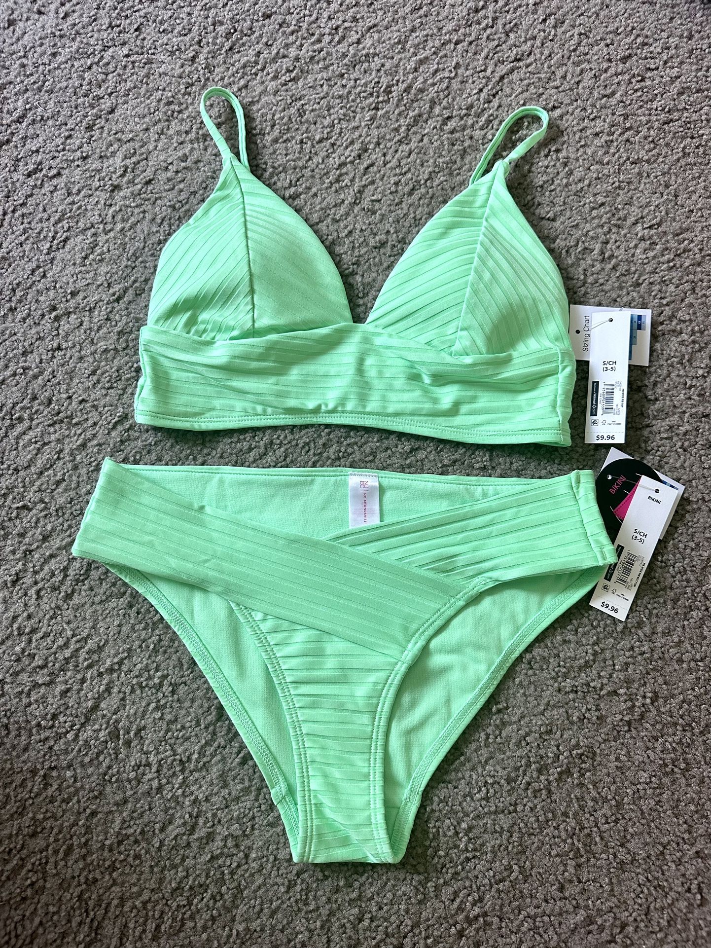 Walmart Neon Green Bikini Swimsuit (Size S) - LOCAL MEETUP ONLY