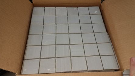12x12 Light Grey Mosaic Tile