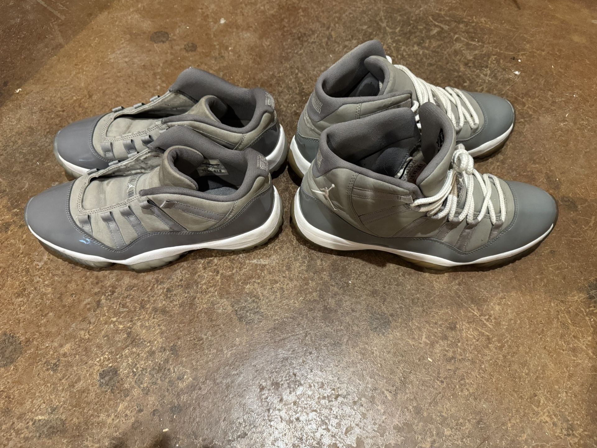 Air Jordan 11 “Cool Grey” High Tops & Low Tops