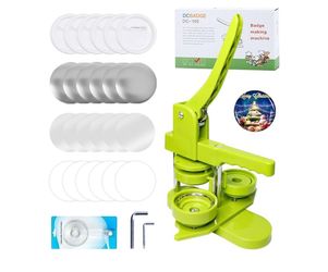 DCBADGE Pin Button Maker Machine, DIY Badge Maker Button Press Machine, 58mm